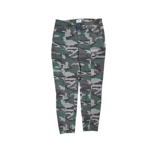 J.Crew Y2K Camouflage Cargo Pants Womens 29 Green Pockets Utility Gorpcore